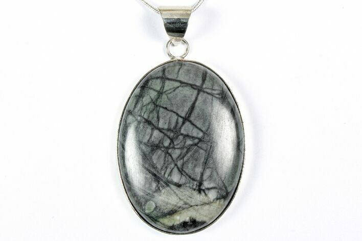 Polished Picasso Marble Pendant (Necklace) #346276